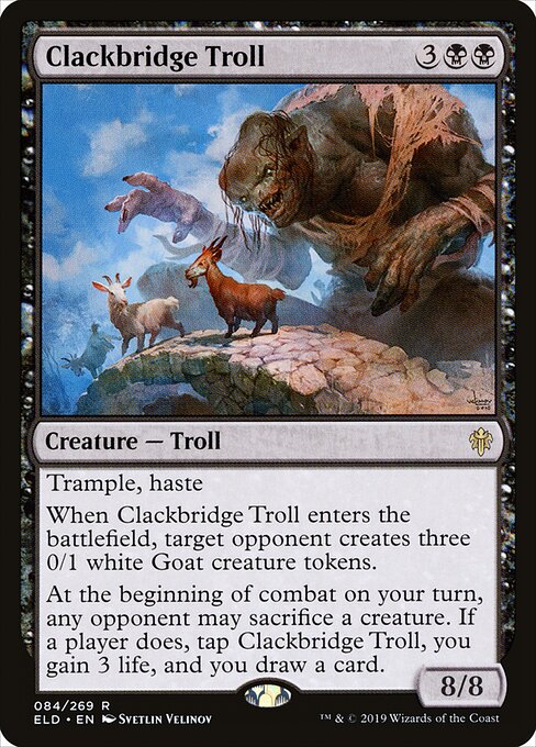 Clackbridge Troll ELD-84 Rare Near Mint Englisch