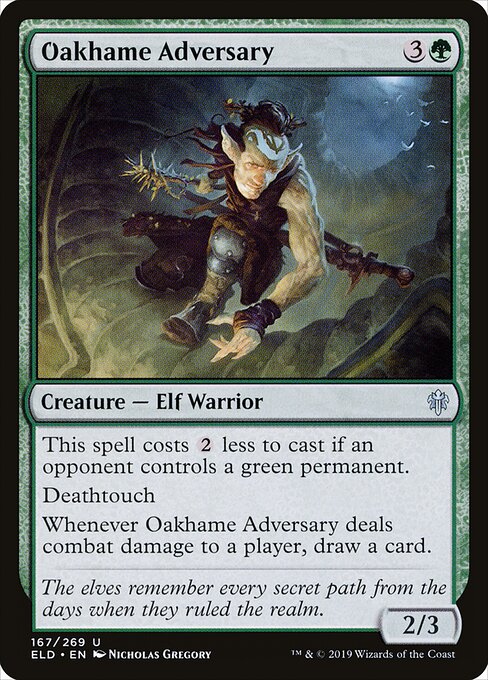 Oakhame Adversary ELD-167 Uncommon Excellent Englisch