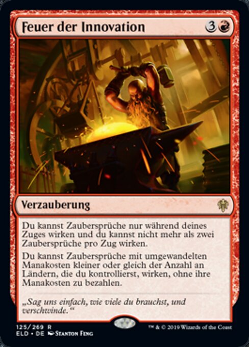 Feuer der Innovation ELD-125 Rare Near Mint Deutsch Foil