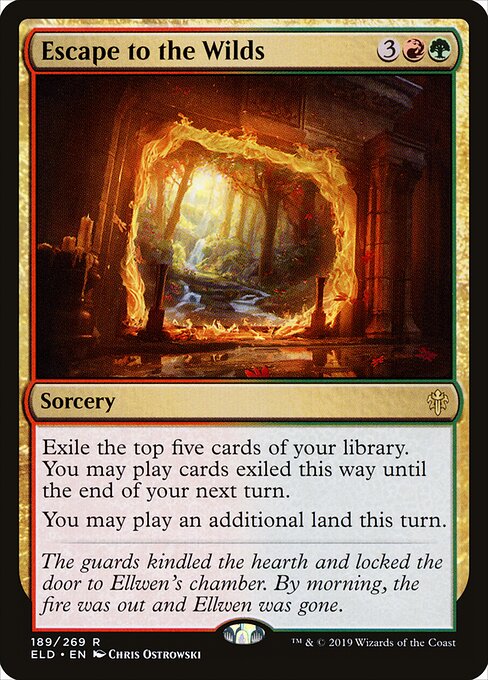 Escape to the Wilds ELD-189 Rare Light Played Englisch