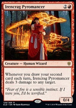 Irencrag Pyromancer ELD-128 Rare Excellent Englisch Foil