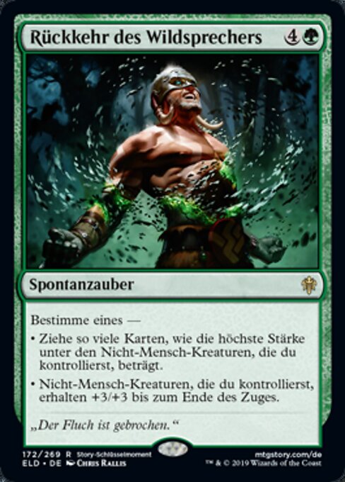Rückkehr des Wildsprechers ELD-172 Rare Near Mint Deutsch