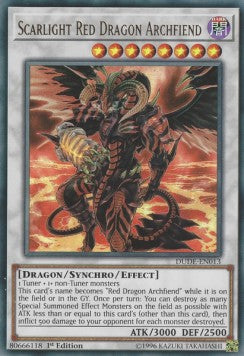 Narblicht-Rotdrachen-Erzunterweltler DUDE-013 Ultra Rare Excellent Deutsch 1. Auflage