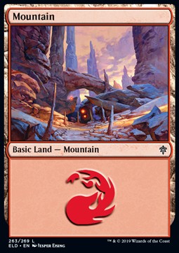 Gebirge (V.2) ELD-263 Land Excellent Deutsch Foil