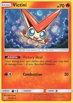 Victini CEC-30 Holo Rare Poor Deutsch