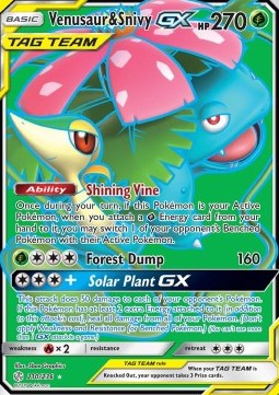 Bisaflor & Serpifeu GX CEC-210 Ultra Rare Excellent Deutsch