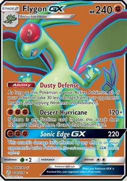 Flygon GX CEC-218 Ultra Rare Good Deutsch