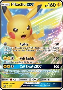 Pikachu GX SM-232 Promo Light Played Deutsch
