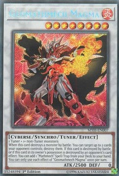 Geomathemech Magma MYFI-DE007 Secret Rare Excellent Deutsch 1. Auflage