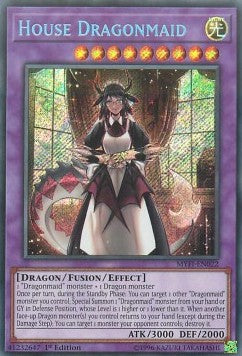 Haus-Drachenmädchen MYFI-022 Secret Rare Excellent Deutsch 1. Auflage