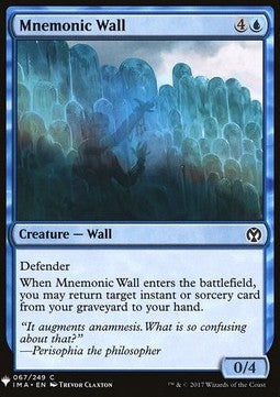 Erinnernde Mauer MYS-67 Common Excellent Englisch