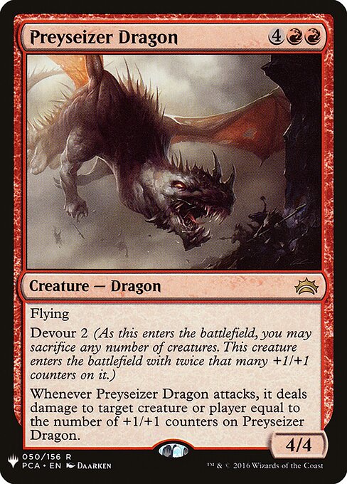 Preyseizer Dragon MYS-50 Rare Light Played Englisch