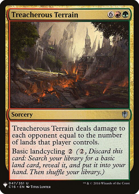 Treacherous Terrain MYS-47 Uncommon Excellent Englisch