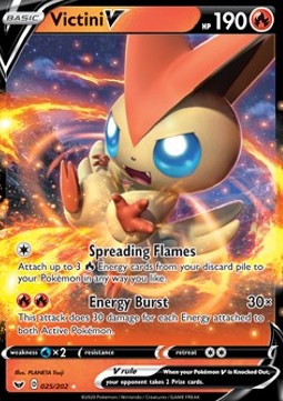 Victini V SSH-25 Ultra Rare Good Deutsch