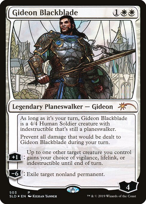 Gideon Blackblade SLD-503 Mythic Excellent Englisch Foil