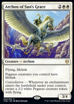 Archon of Sun's Grace THB-3 Rare Played Englisch