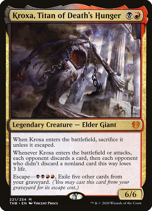 Kroxa, Titan of Death's Hunger THB-221 Mythic Near Mint Englisch