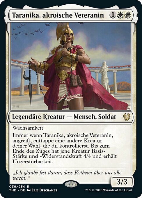 Taranika, akroische Veteranin THB-39 Rare Near Mint Deutsch