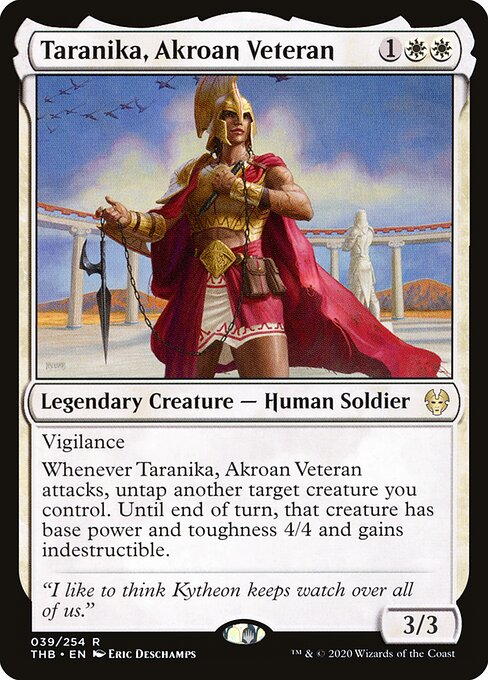 Taranika, Akroan Veteran THB-39 Rare Near Mint Englisch