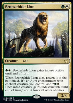 Bronzehaut-Löwe THB-210 Rare Excellent Englisch