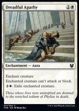 Angsteinflößende Apathie THB-11 Common Excellent Englisch Foil