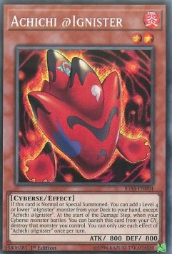 Achichi @Ignister IGAS-004 Secret Rare Excellent Deutsch 1. Auflage