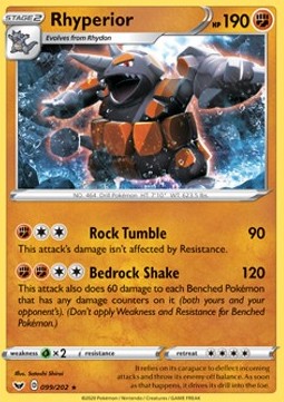 Rihornior SSH-99 Holo Rare Excellent Deutsch