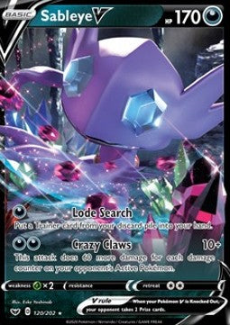 Sableye V SSH-120 Ultra Rare Good Italienisch