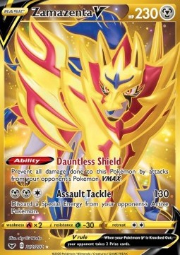 Zamazenta V SSH-212 Secret Rare Near Mint Deutsch