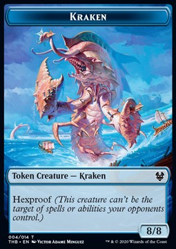 Kraken Token (U 8/8) // Human Soldier Token (W 1/1) XTHB-T 04/02 Token Near Mint Englisch Foil
