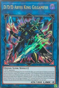 D/D/D-Abgrundkönig Gilgamesh DUOV-004 Ultra Rare Excellent Deutsch 1. Auflage