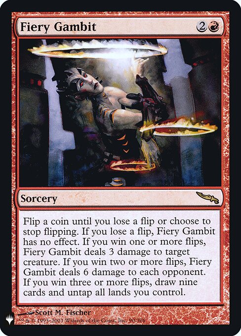 Fiery Gambit MYS-90 Rare Near Mint Englisch Foil