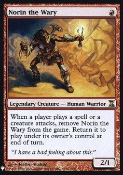 Norin der Vorsichtige MYS-171 Rare Excellent Englisch Foil