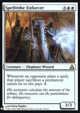 Spelltithe Enforcer MYS-18 Rare Excellent Englisch Foil