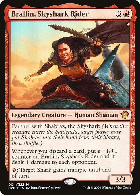 Brallin, Himmelshai-Reiter C20-4 Mythic Excellent Englisch Foil