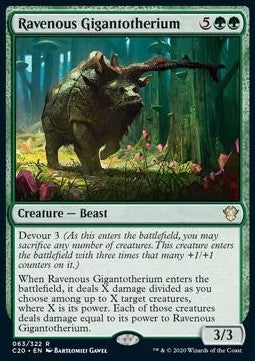 Ravenous Gigantotherium C20-63 Rare Excellent Englisch