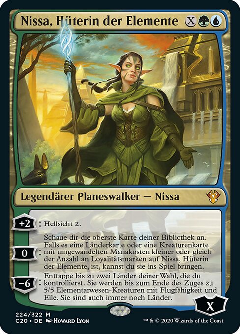 Nissa, Hüterin der Elemente C20-224 Mythic Excellent Deutsch
