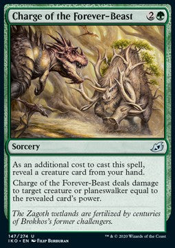 Ansturm der Ewigkeitsbestie IKO-147 Uncommon Excellent Englisch Foil