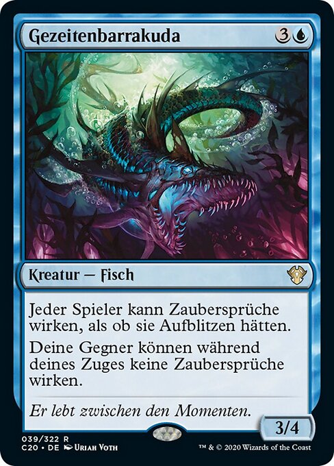 Gezeitenbarrakuda C20-39 Rare Excellent Deutsch
