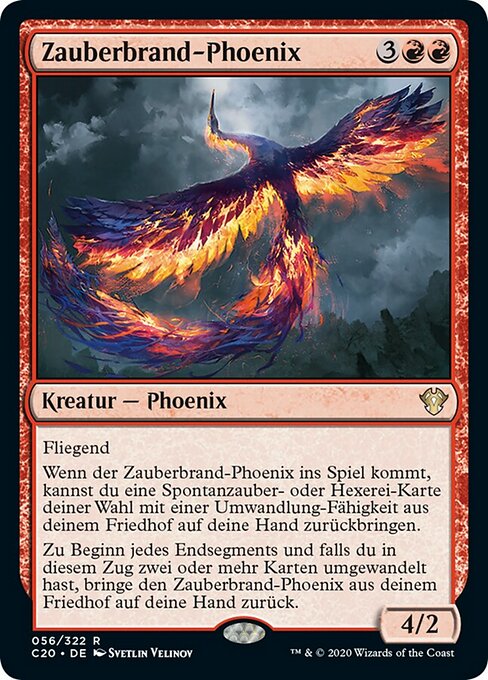 Zauberbrand-Phoenix C20-56 Rare Near Mint Deutsch