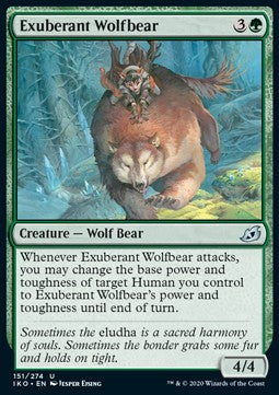 Unbändiger Wolfsbär IKO-151 Uncommon Excellent Englisch Foil