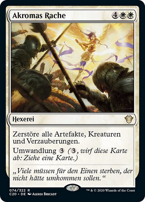 Akromas Rache C20-74 Rare Near Mint Deutsch