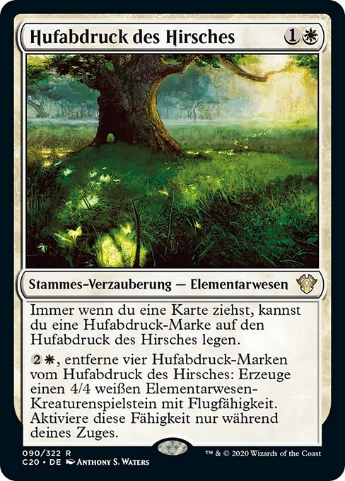 Hufabdruck des Hirsches C20-90 Rare Near Mint Deutsch