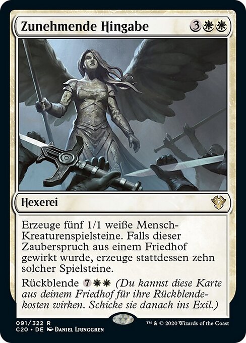 Zunehmende Hingabe C20-91 Rare Near Mint Deutsch
