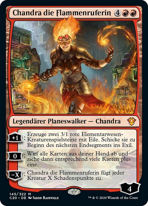 Chandra die Flammenruferin C20-145 Mythic Near Mint Deutsch