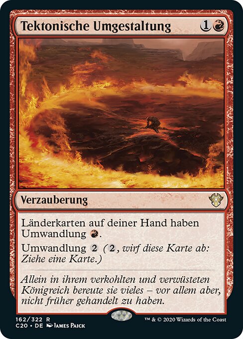 Tektonische Umgestaltung C20-162 Rare Near Mint Deutsch