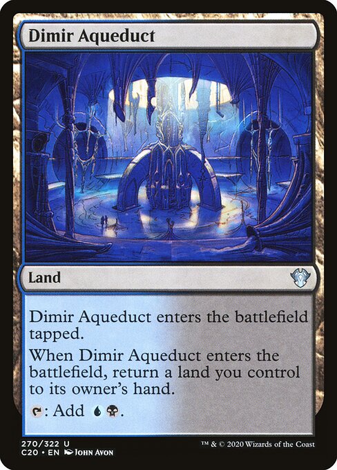 Dimir Aqueduct C20-270 Uncommon Near Mint Englisch
