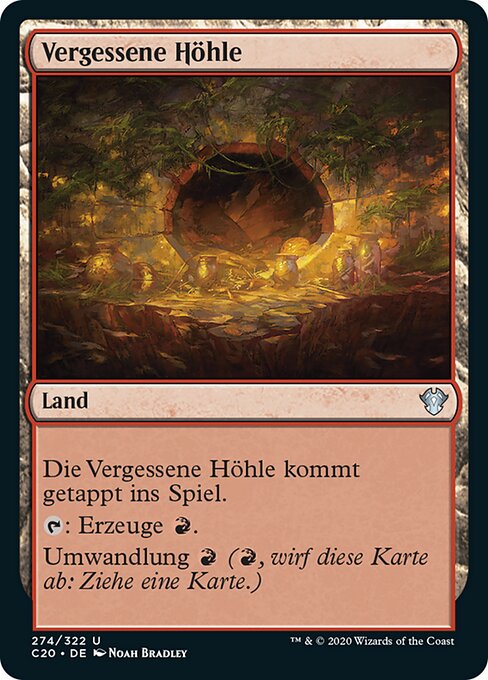 Vergessene Höhle C20-274 Uncommon Near Mint Deutsch