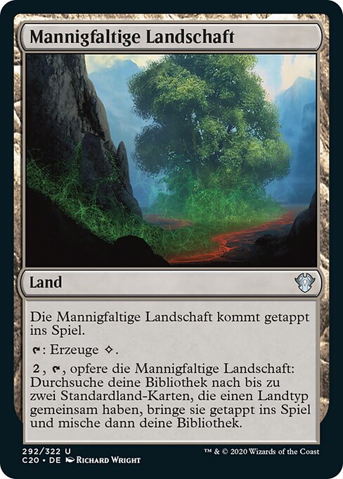 Mannigfaltige Landschaft C20-292 Uncommon Excellent Deutsch