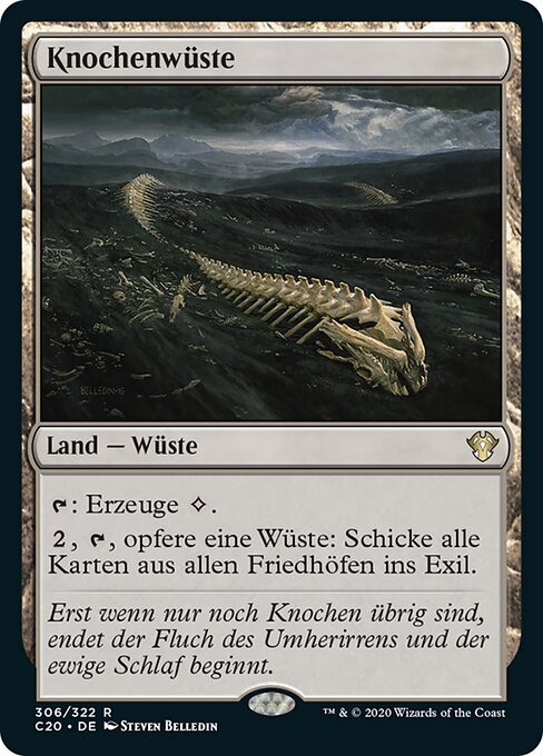 Knochenwüste C20-306 Rare Near Mint Deutsch